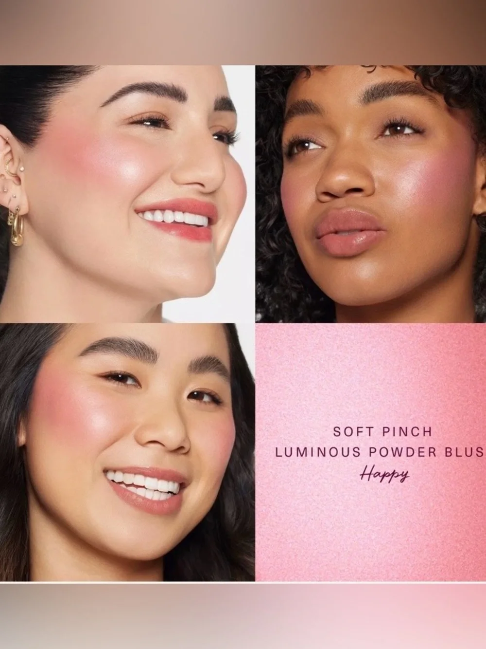 Rare Beauty soft pinch luminous powder blush in Happy